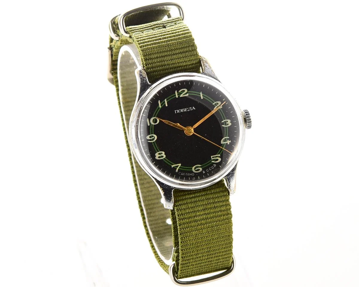 Vintage Soviet mechanical Pobeda wrist watch