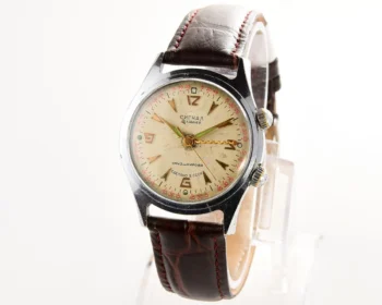 Signal vintage mechanical watch with alarm function