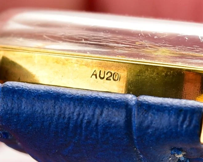Wostok (Vostok) mechanical gold-plated wrist watch with engraved back