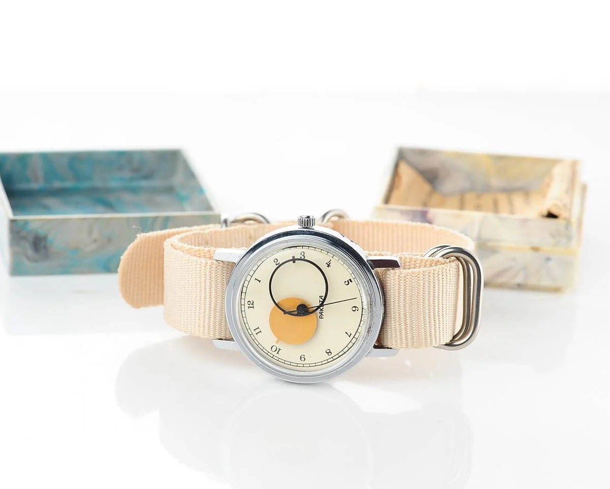 watch Raketa Copernicus white with box&passport 10291-0060