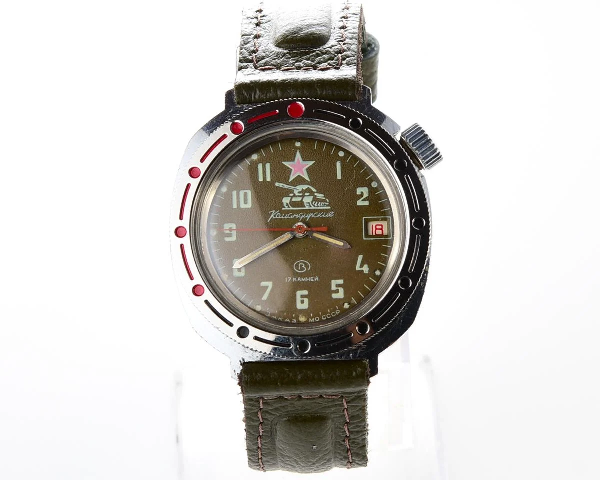 Vostok Komandirskie Tank mechanical watch limited series – “Zakaz MO CCCP”