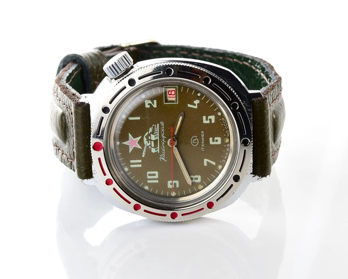 Vostok Komandirskie Tank mechanical watch limited series – “Zakaz MO CCCP”