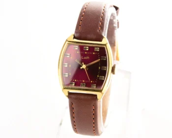 Luch vintage Soviet gold-plated mechanical watch