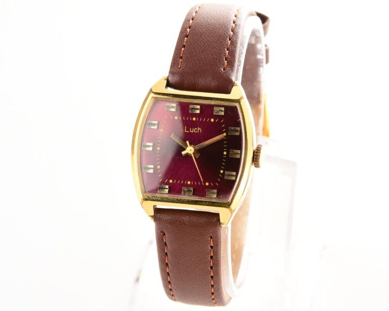 Luch vintage soviet gold-plated mechanical watch