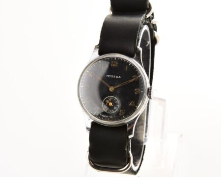 Vintage soviet mechanical POBEDA wrist watch from 4th quarter 1955