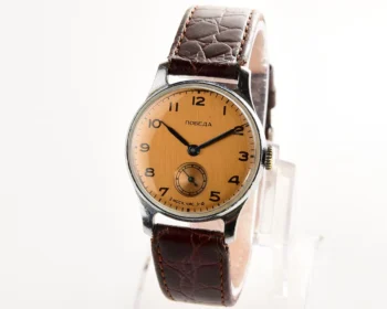 Excellent Soviet Pobeda watch with bronze dial from the 2nd quarter of 1955