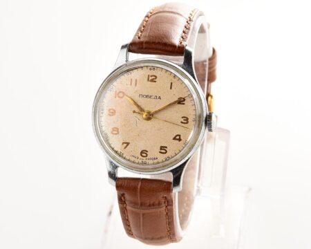 Vintage POBEDA watch with central seconds hand, 1MCHZ 2nd quarter of 1955