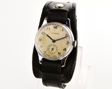 Vintage soviet mechanical POBEDA wrist watch, 4th quarter of 1951