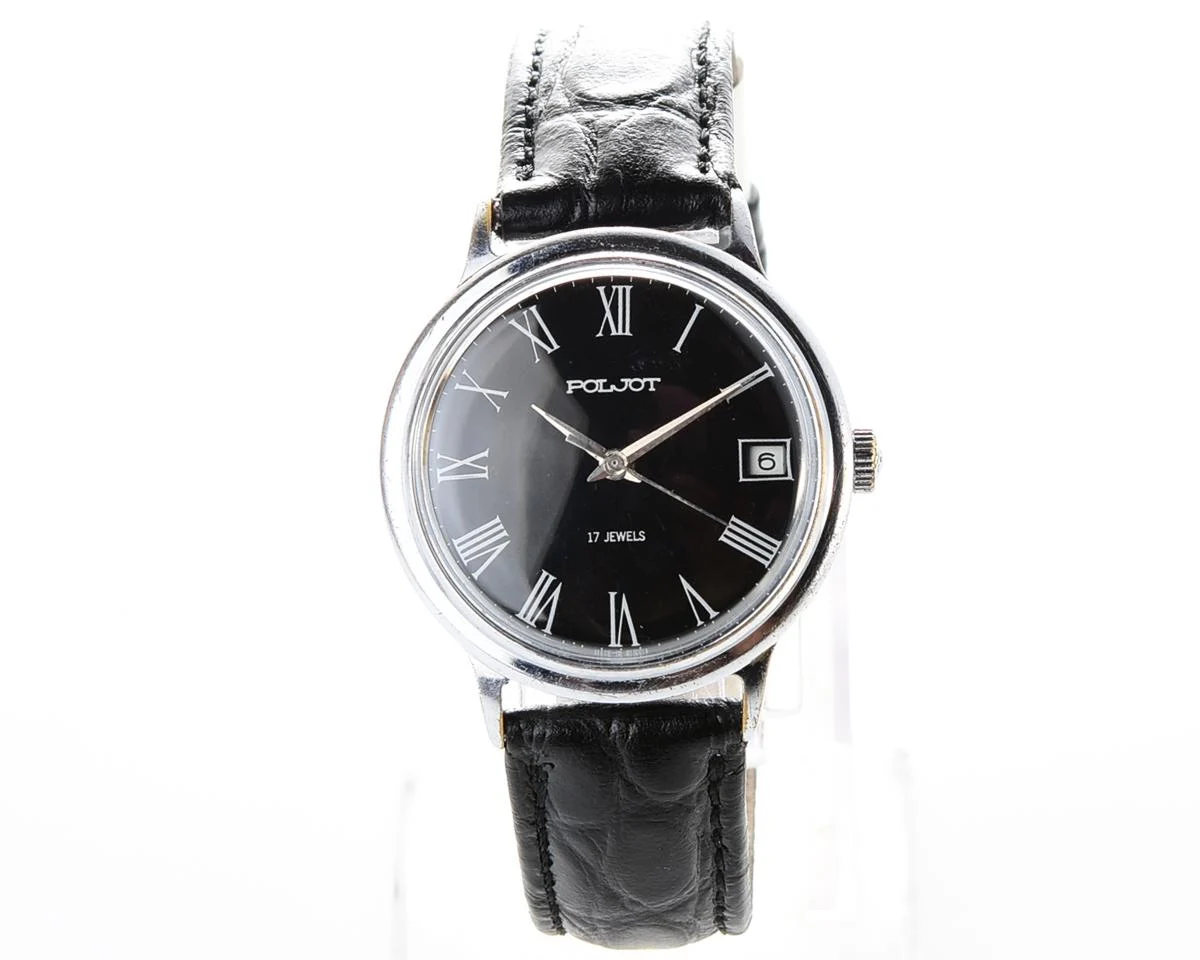 Soviet Poljot mechanical wrist watch - Roman numerals on the dial