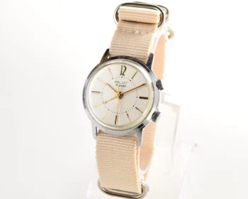 Soviet Poljot mechanical watch with alarm clock function