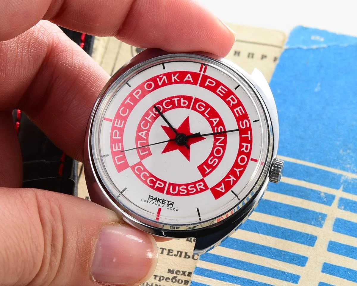 TIME CAPSULE: Vintage Soviet Raketa Perestroika-Glasnost watch - New Old Stock (NOS)!