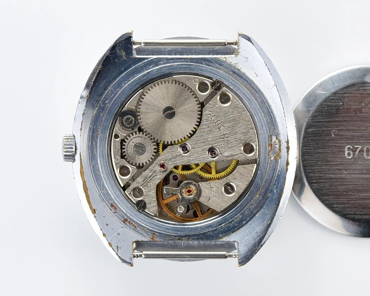 Soviet Raketa military style mechanical watch