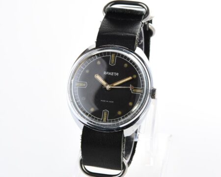 Soviet RAKETA military style mechanical watch