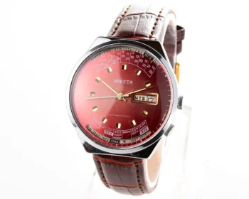 Soviet Raketa perpetual calendar mechanical watch