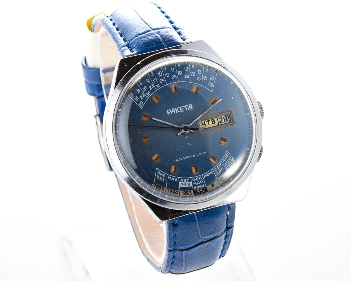 Soviet Raketa perpetual calendar watch
