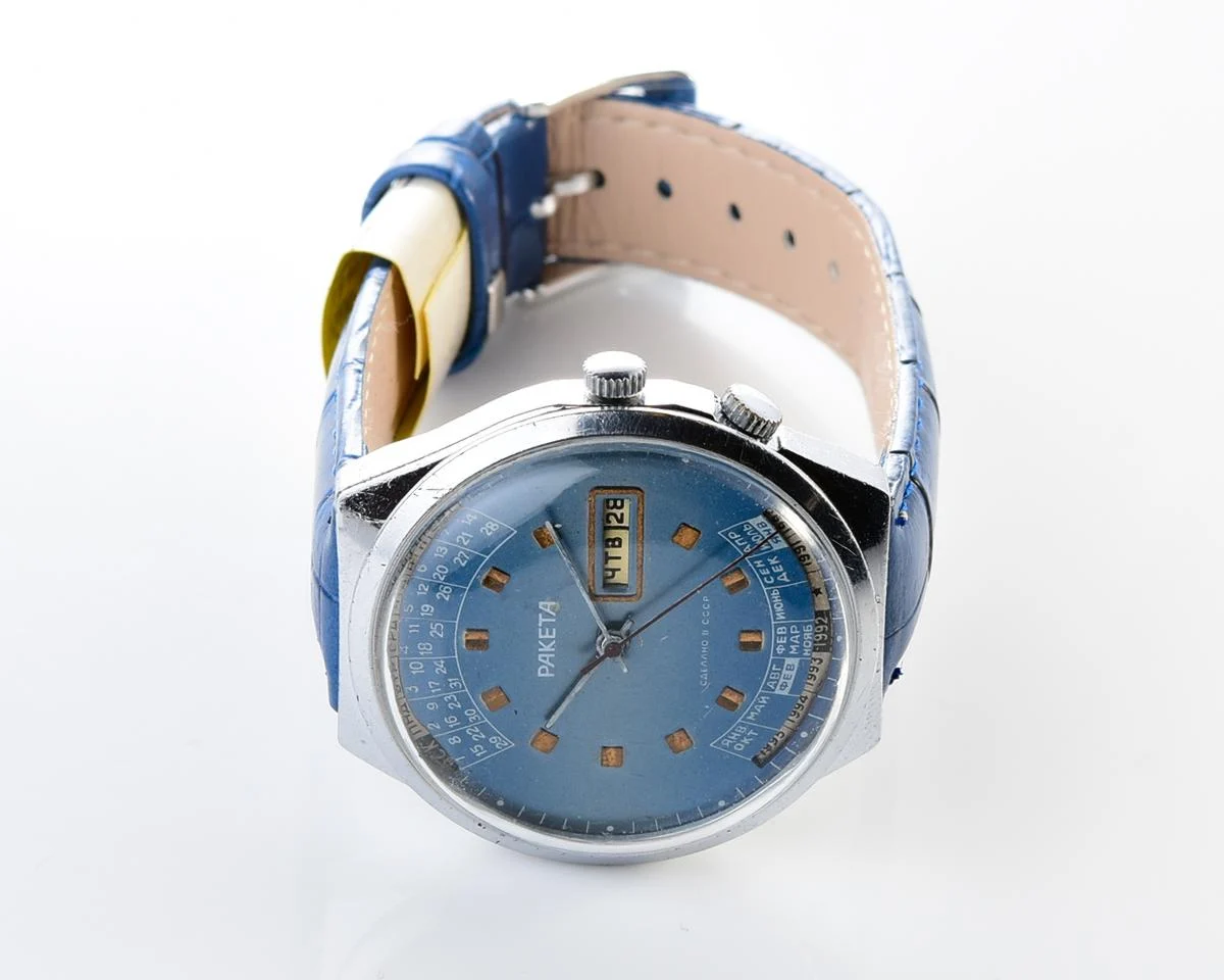 Soviet Raketa perpetual calendar watch