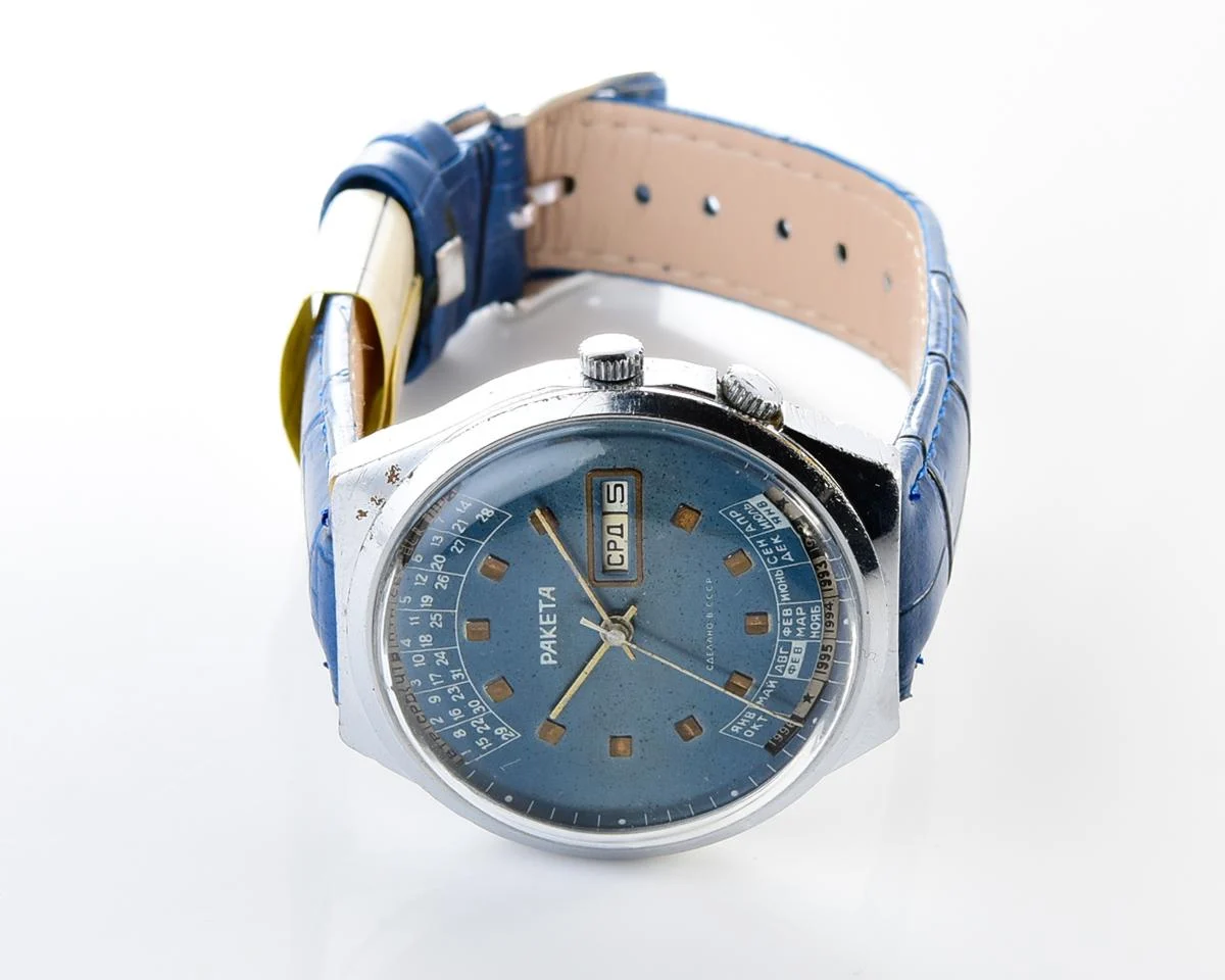 Soviet Raketa perpetual calendar watch