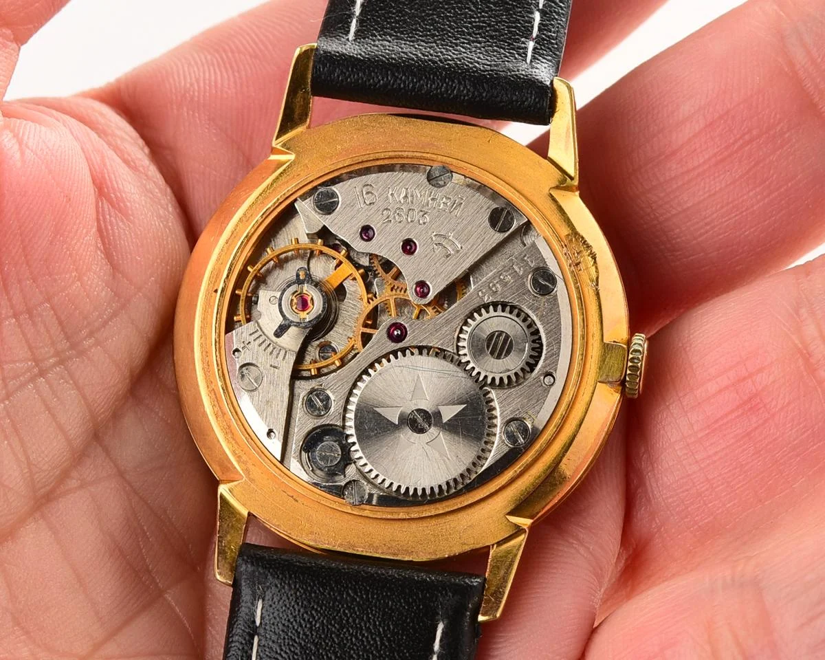 Vintage gold-plated Raketa mechanical watch