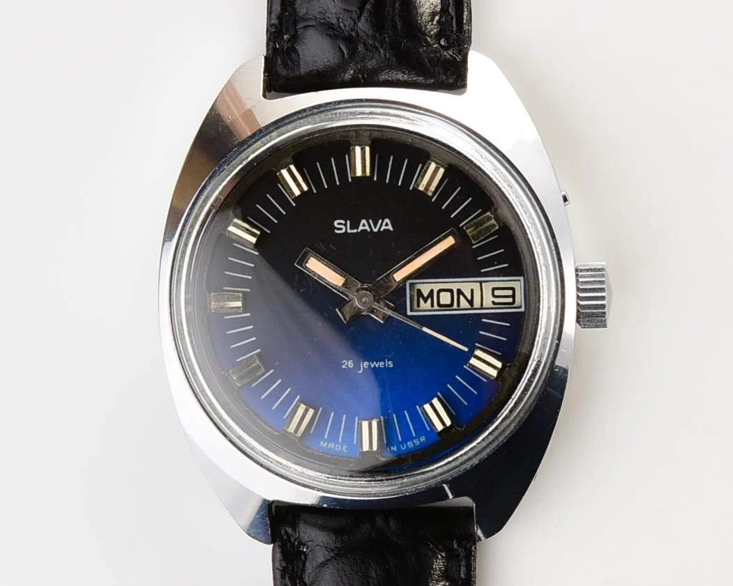 Slava Soviet mechanical vintage watch