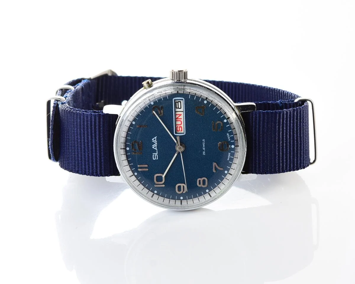 Vintage Slava Soviet mechanical watch