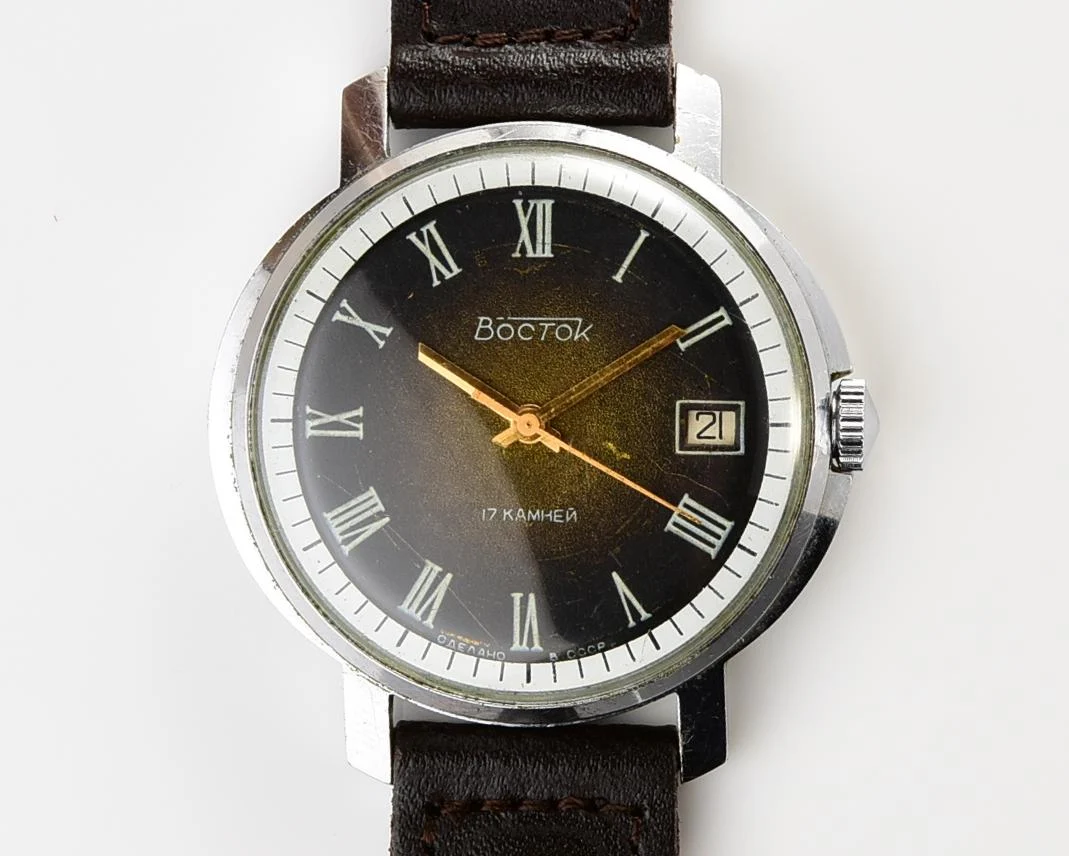 Large vintage Wostok (Vostok) mechanical wrist watch