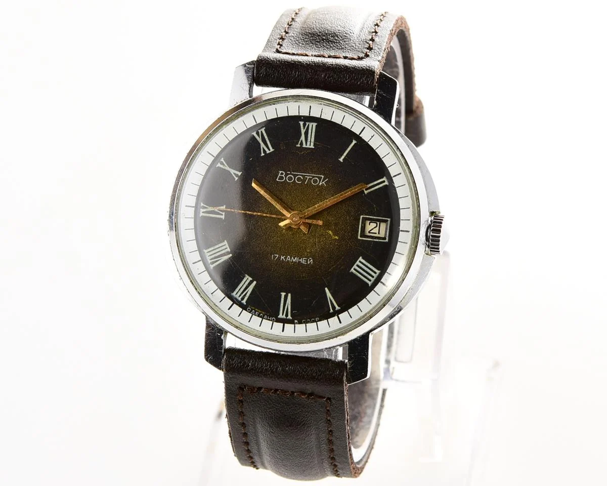 Large vintage Wostok (Vostok) mechanical wrist watch