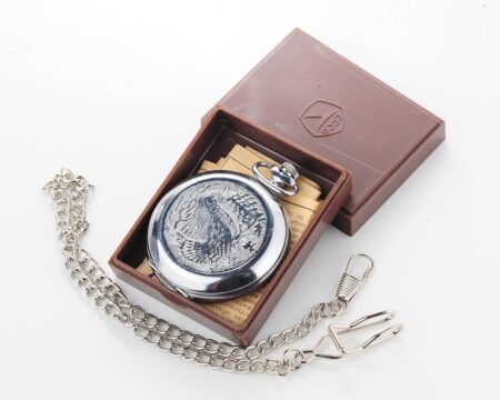 TIME CAPSULE: Molnija pocket watch with grouse bird, NEW old stock!