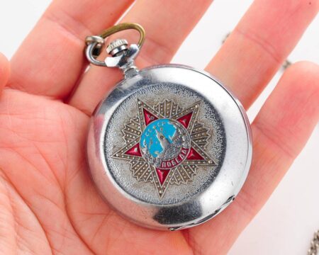 Molnija pocket watch – Victory in Great Patriotic War with blue dial