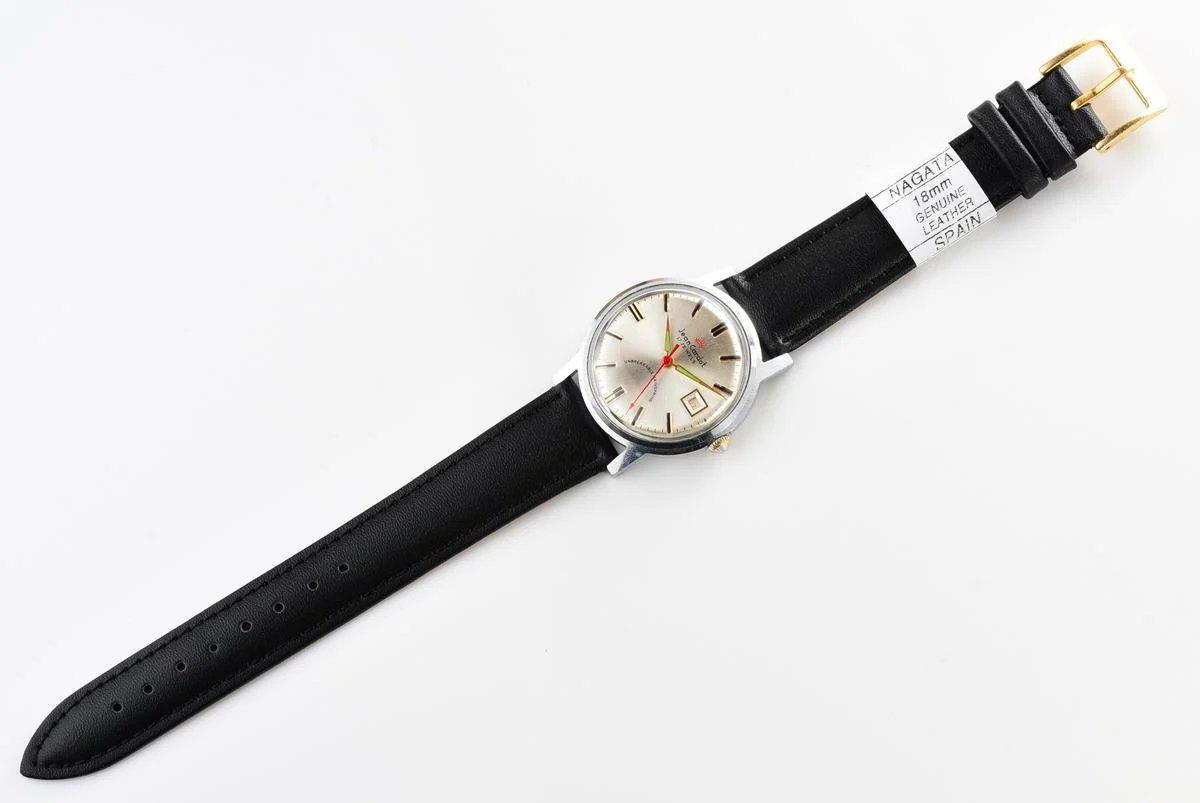 Rare: Jean Cardot mechanical watch - with "unbreakable" mainspring!