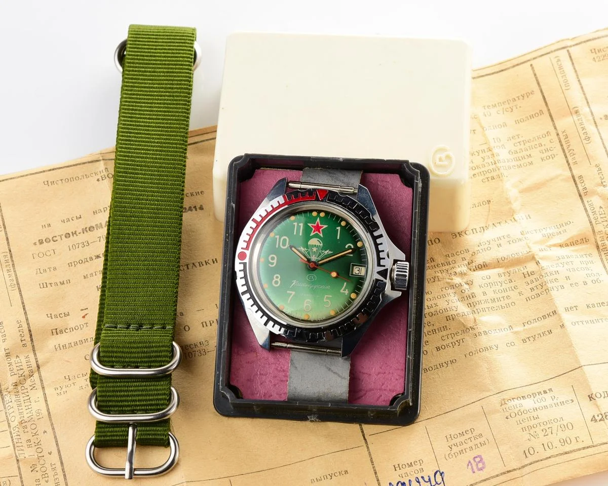 TIME CAPSULE: Vostok Komandirskie Parachute – mechanical watch – New Old Stock (NOS)!
