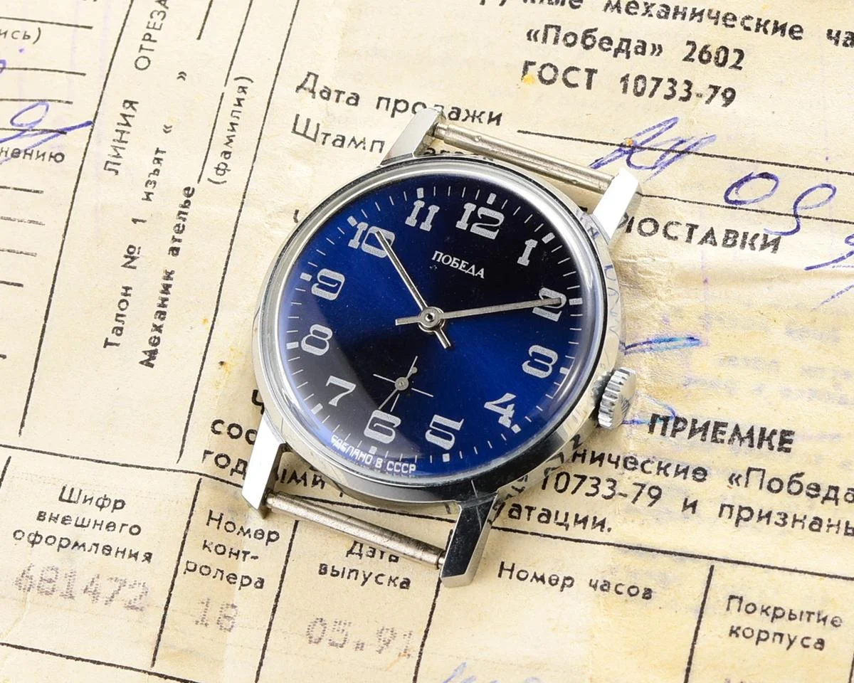 TIME CAPSULE: Soviet mechanical Pobeda watch in box – New Old Stock (NOS)!