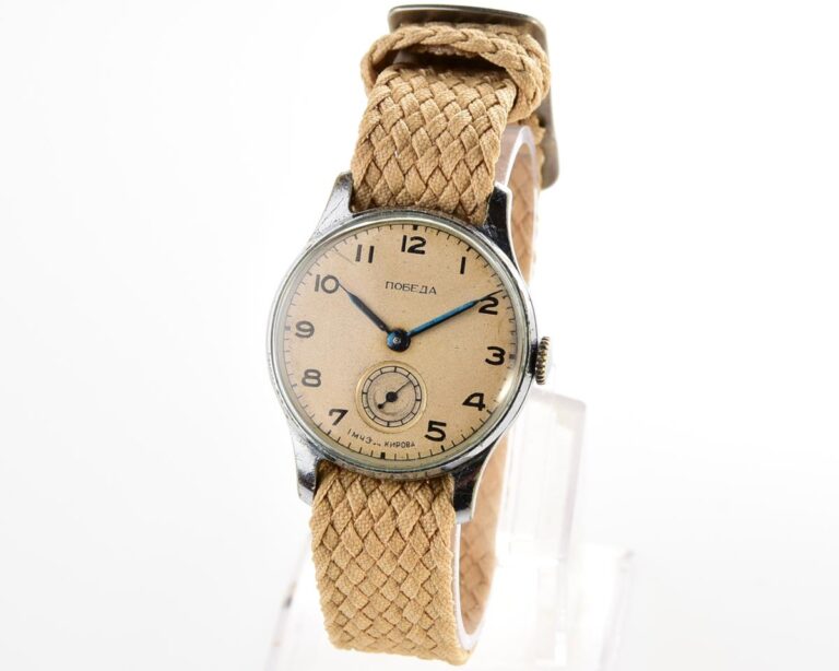 Vintage soviet mechanical POBEDA wrist watch, 1st quarter 1951