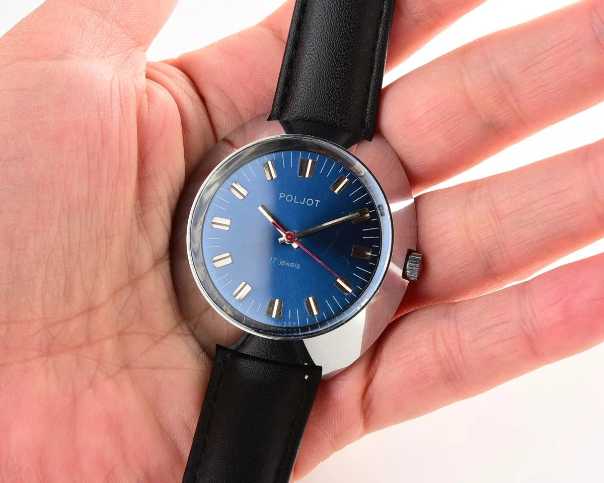 Soviet Poljot mechanical wrist watch