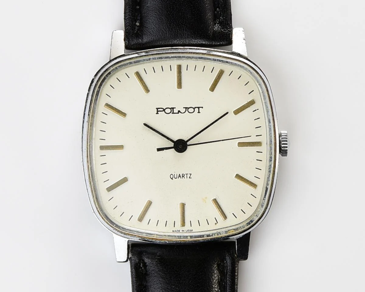 Soviet Poljot watch with quartz movement