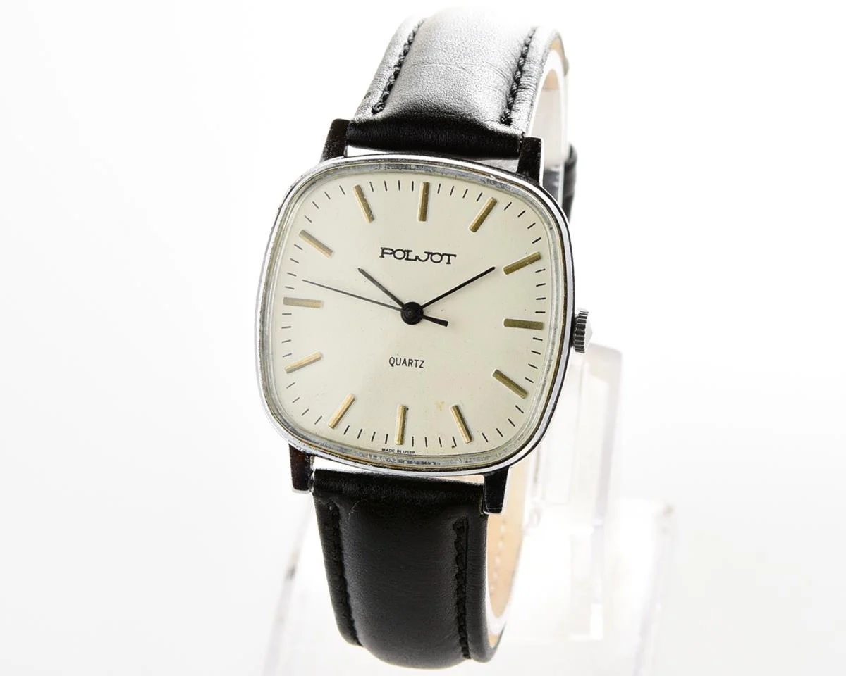 Soviet Poljot watch with quartz movement