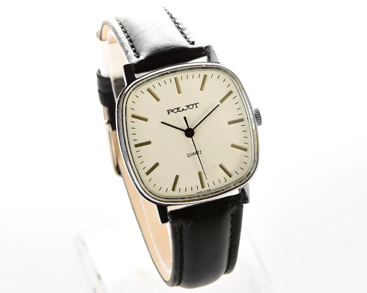 Soviet Poljot watch with quartz movement