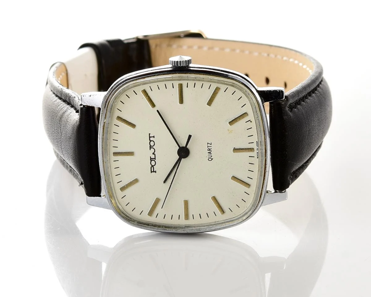 Soviet Poljot watch with quartz movement