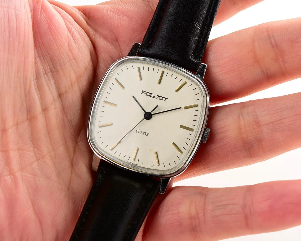 Soviet Poljot watch with quartz movement