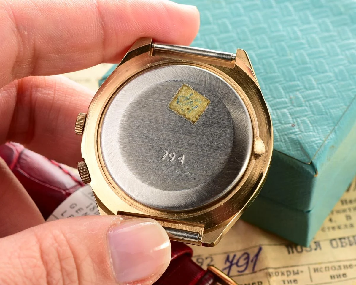 TIME CAPSULE: Vintage Soviet Raketa gold-plated perpetual calendar watch - New Old Stock (NOS)!