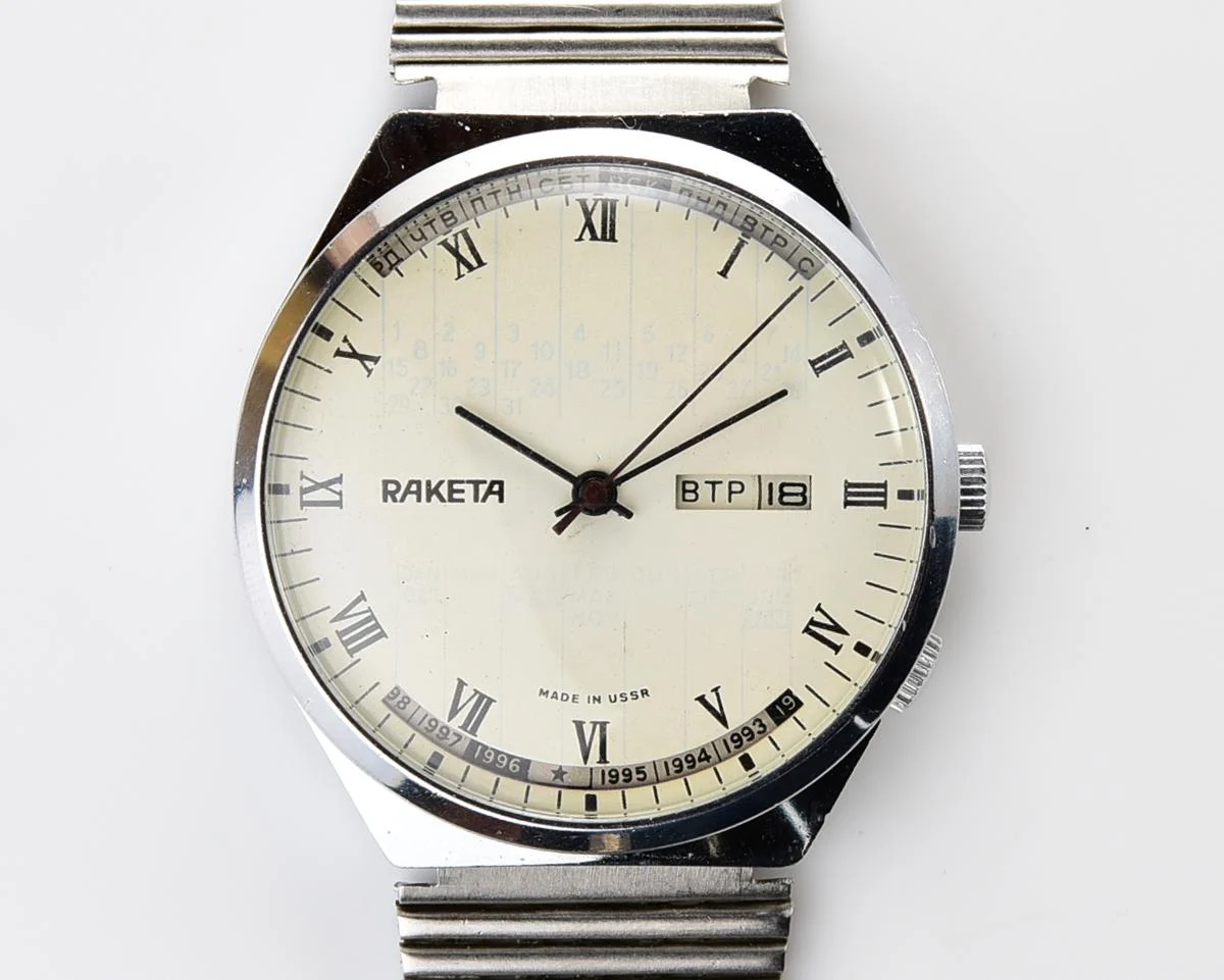 Soviet Raketa perpetual calendar watch
