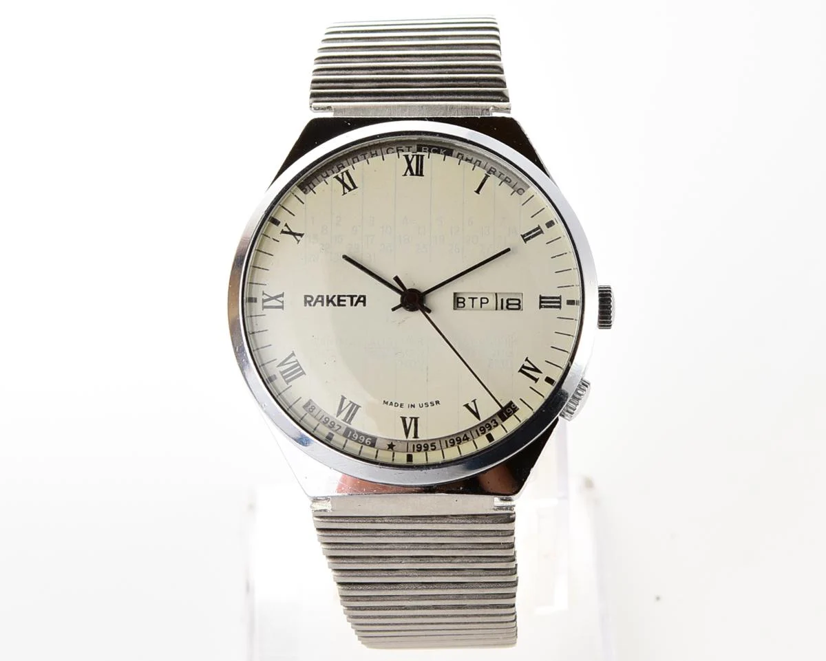 Soviet Raketa perpetual calendar watch