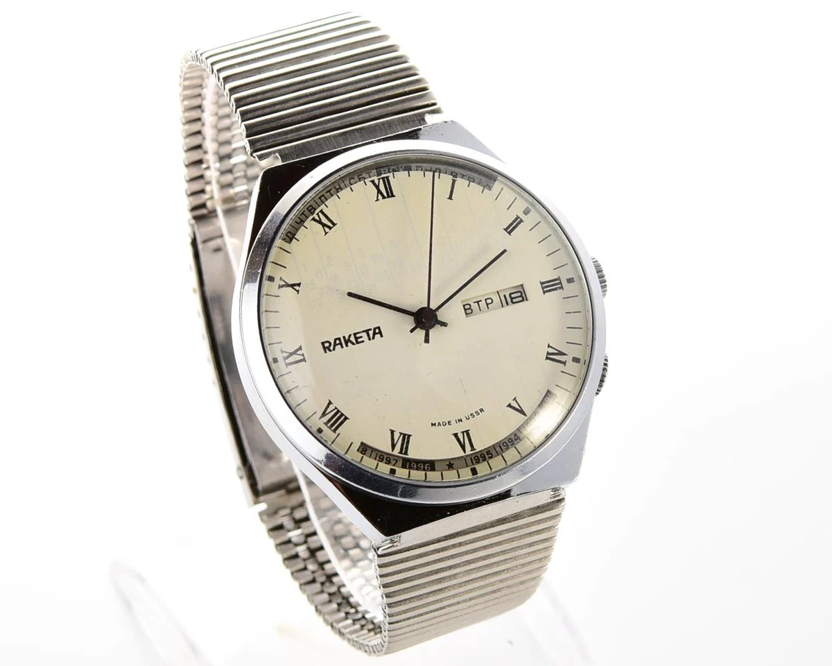 Soviet Raketa perpetual calendar watch