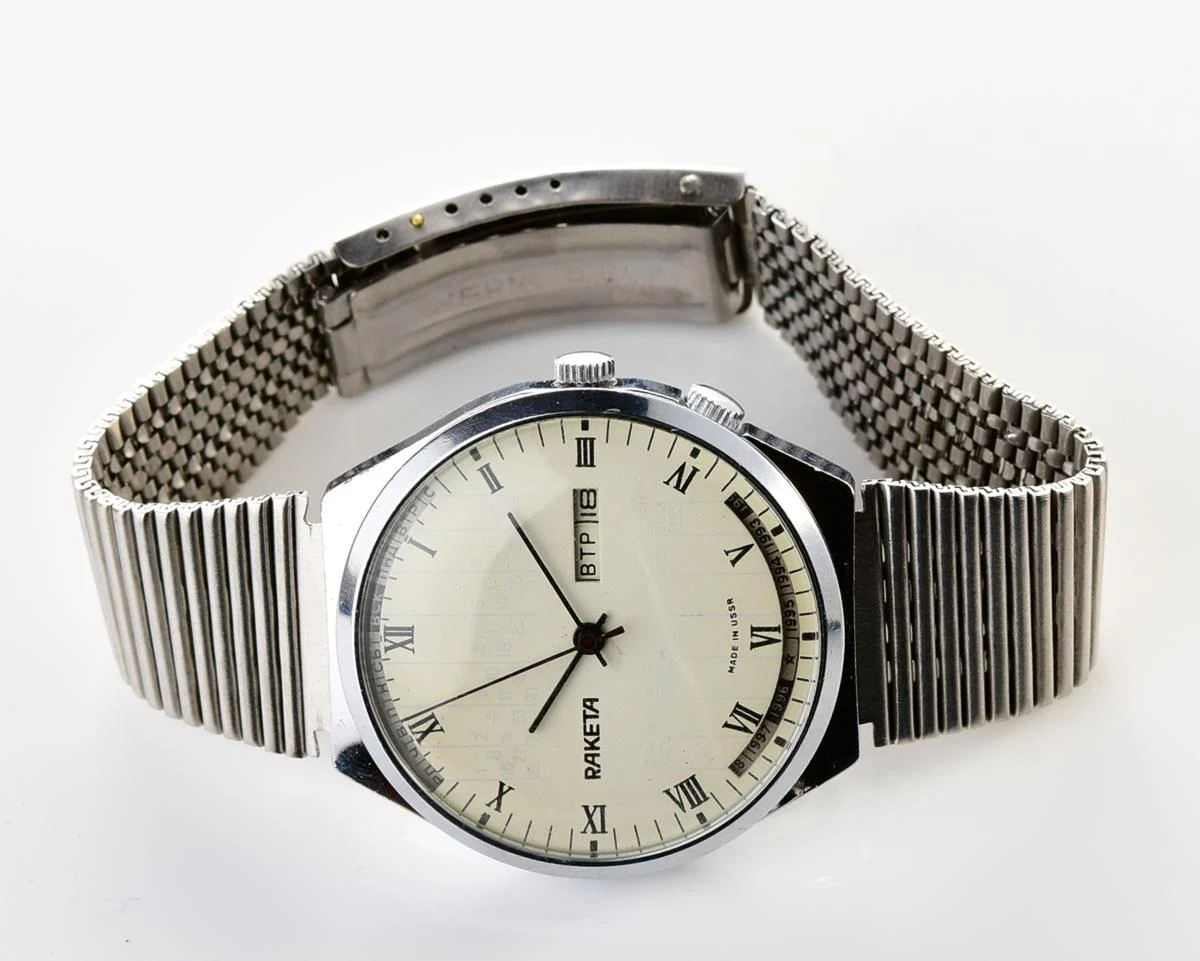 Soviet Raketa perpetual calendar watch