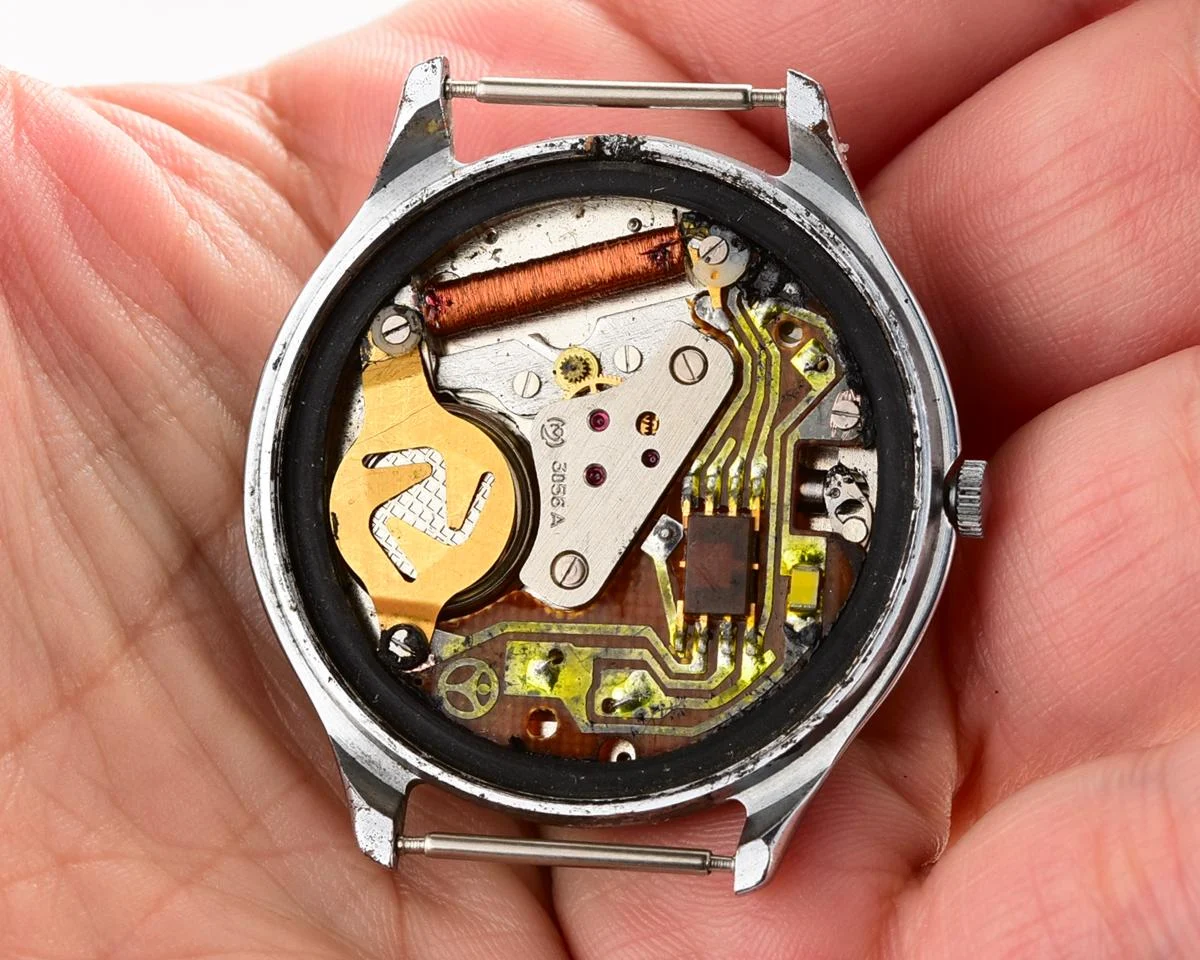 Soviet quartz Slava "Sport" with pulse scale!