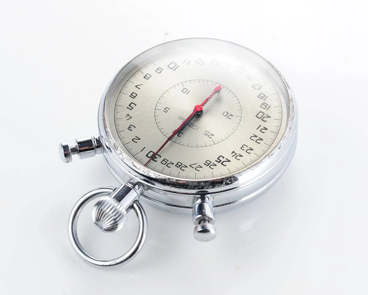 Large Soviet vintage Slava mechanical timer stop watch