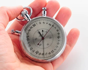 Large Soviet vintage Slava mechanical timer stop watch