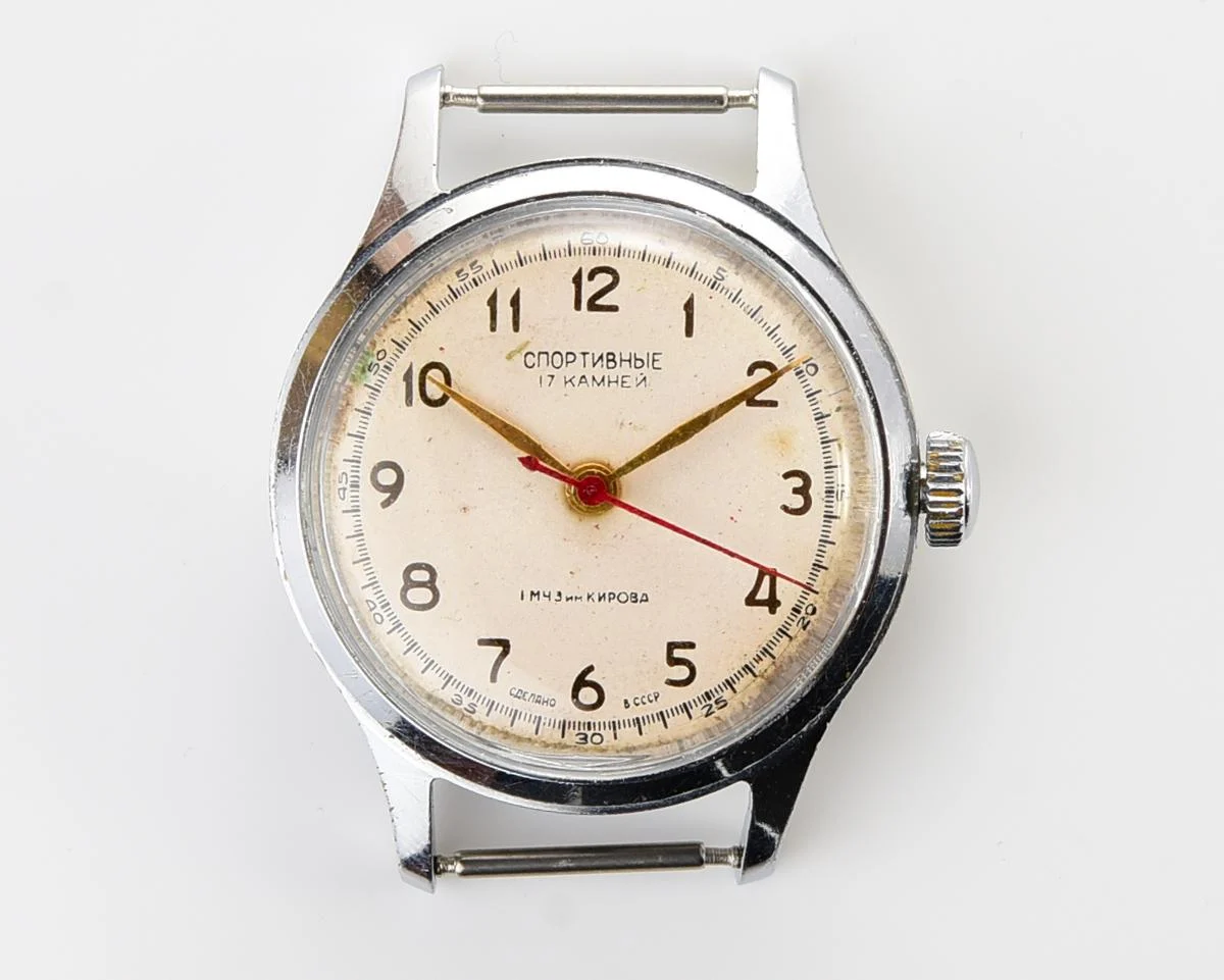 Vintage Soviet Sportivnie mechanical watch from the 1950s