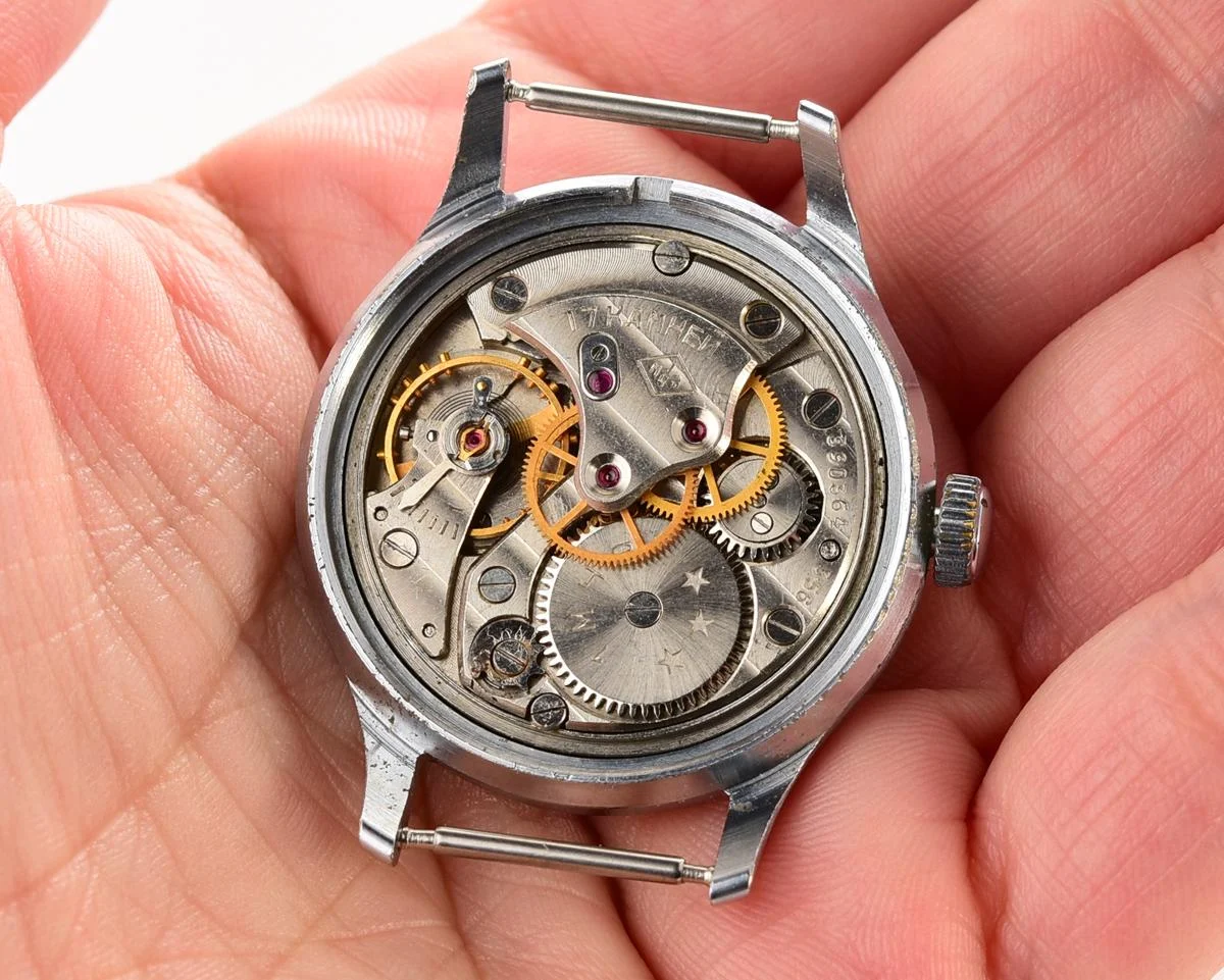 Vintage Soviet Sportivnie mechanical watch from the 1950s