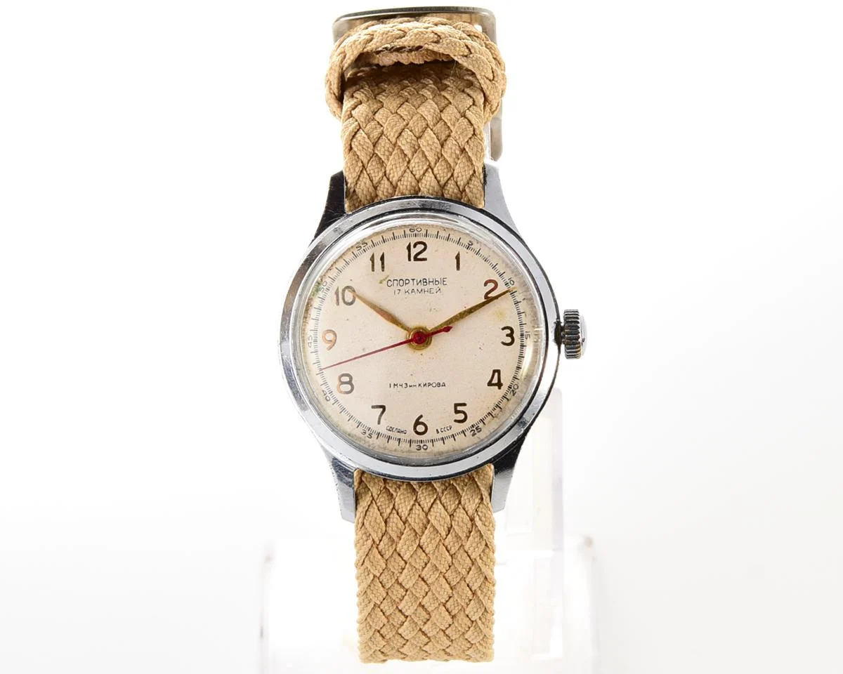 Vintage Soviet Sportivnie mechanical watch from the 1950s