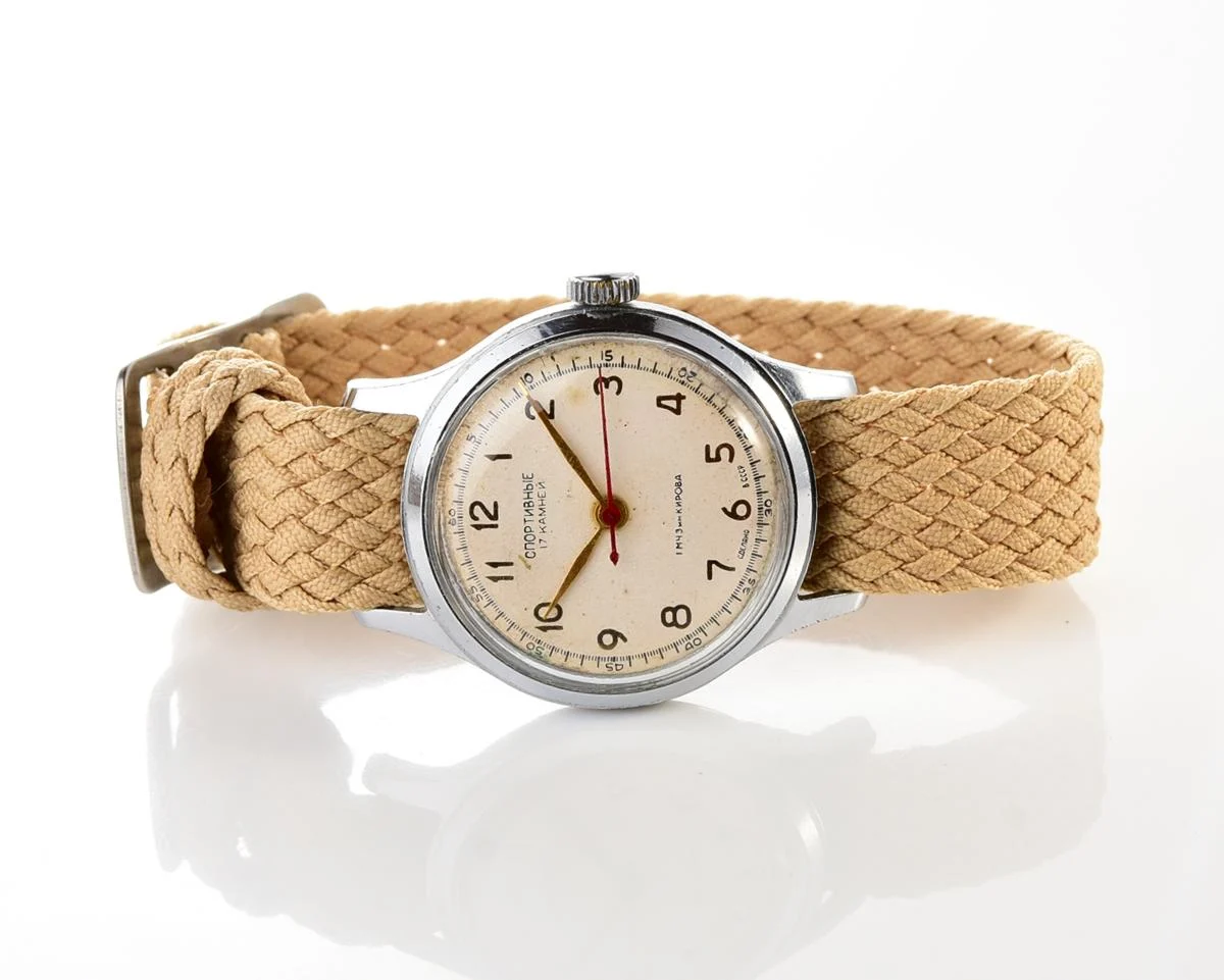 Vintage Soviet Sportivnie mechanical watch from the 1950s